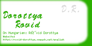 dorottya rovid business card